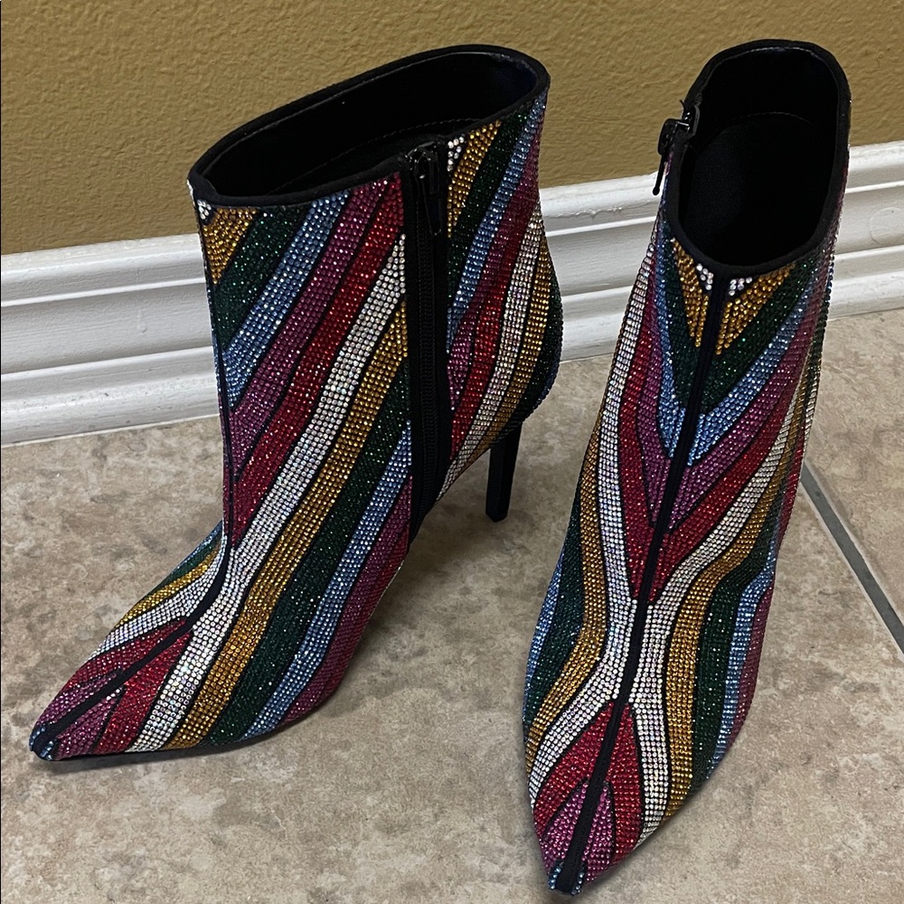 Multicolor BLING Reisa2 Heels 10 | INC | Brand New! Exclusive Rhinestone Design
